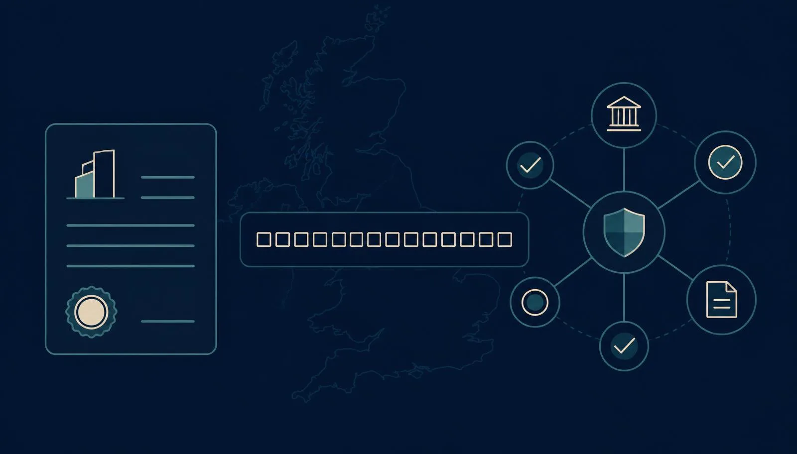 UK company record linked to a Legal Entity Identifier and financial transaction network